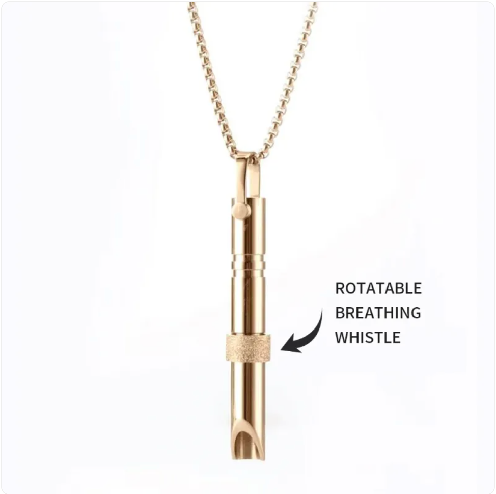 Stainless Steel Mindfulness Breathing Necklace
