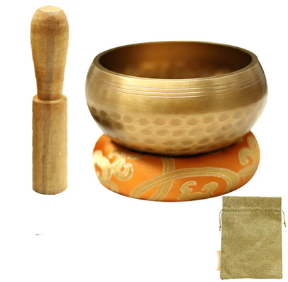 Meditation Copper Singing Bowl Set