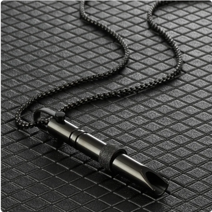 Stainless Steel Mindfulness Breathing Necklace